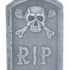15 Inch Skull And Bones Tombstone