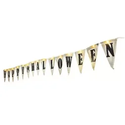 Light-Up Happy Halloween Banner -Creepy Decor Store 01353960 d