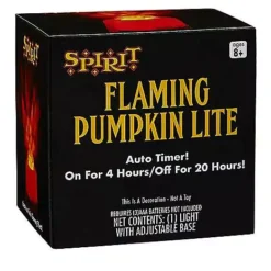 Flaming Pumpkin Lite -Creepy Decor Store 01369958 c