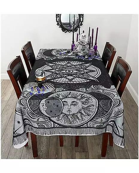 7 Ft Tarot Celestial Tablecloth 2 7 Ft Tarot Celestial Tablecloth - Image 2