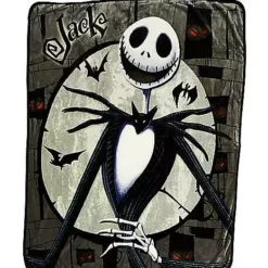 Jack And Sally Reversible Fleece Blanket - The Nightmare Before Christ