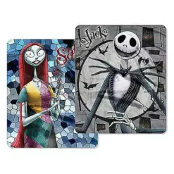 Jack And Sally Reversible Fleece Blanket - The Nightmare Before Christ 6 Jack And Sally Reversible Fleece Blanket - The Nightmare Before Christ -Creepy Decor Store 01414473 c