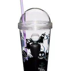 Jack Skellington Cup With Straw - Nightmare Before Christmas -Creepy Decor Store 01423375 c