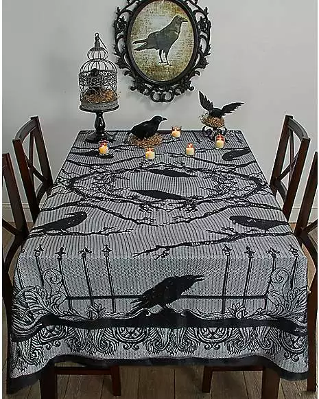 Dark Forest Raven Tablecloth 2 Dark Forest Raven Tablecloth - Image 2