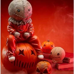 16 Inch Light-Up Sam Statue Decoration - Trick 'r Treat -Creepy Decor Store 01455641 d