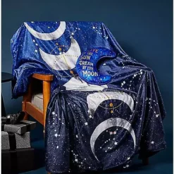 Tarot Moonphase Fleece Blanket -Creepy Decor Store 01455914 d
