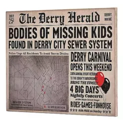 Derry Herald Newspaper Sign - It -Creepy Decor Store 01455948 c