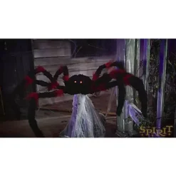 21 Inch LED Red And Black Jumping Spider Animatronic -Creepy Decor Store 01463447 AVS