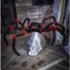 21 Inch LED Red And Black Jumping Spider Animatronic