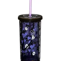 Jack Skellington Cup With Straw 20 Oz. - The Nightmare Before Christma -Creepy Decor Store 01465145 c