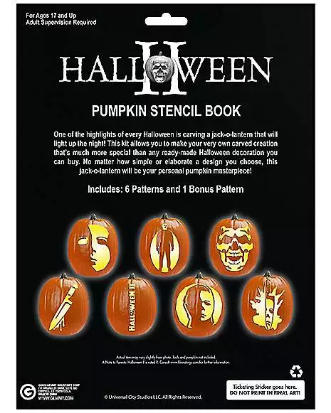 Michael Myers Pumpkin Stencil Book - Halloween 2 2 Michael Myers Pumpkin Stencil Book - Halloween 2 - Image 2