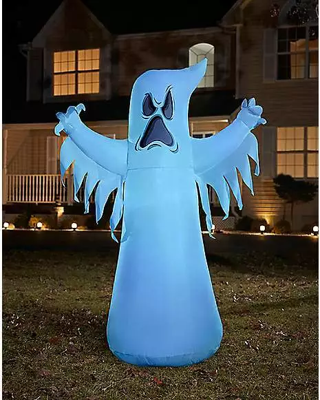 8 Ft LED Ghost Inflatable Decoration 1 8 Ft LED Ghost Inflatable Decoration