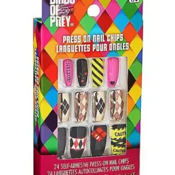 Harley Quinn Press On Nails - Birds Of Prey -Creepy Decor Store 01486414 c