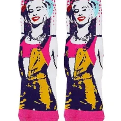 Harley Quinn Face Crew Socks - Birds Of Prey