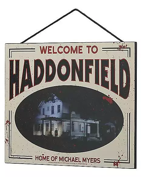 Haddonfield Home Of Michael Myers Sign - Halloween 2 Haddonfield Home Of Michael Myers Sign - Halloween - Image 2