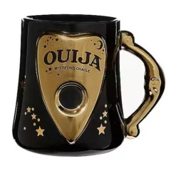 Black And Gold Ouija Molded Coffee Mug - 23 Oz.