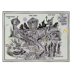 Halloween Town Map Sign - The Nightmare Before Christmas