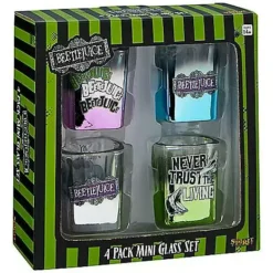 Beetlejuice Mini Glass Set - 4 Pack -Creepy Decor Store 01517374 g