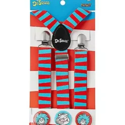 Thing 1 And Thing 2 Suspenders - Dr. Seuss 9 Thing 1 And Thing 2 Suspenders - Dr. Seuss -Creepy Decor Store 01532845 e