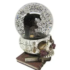 Gothic Noir Raven Snow Globe -Creepy Decor Store 01540020 c