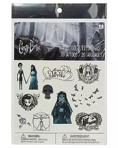 Corpse Bride Temporary Tattoos 2 Corpse Bride Temporary Tattoos - Image 2