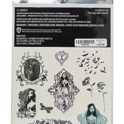 Corpse Bride Temporary Tattoos 5 Corpse Bride Temporary Tattoos -Creepy Decor Store 01542885 c