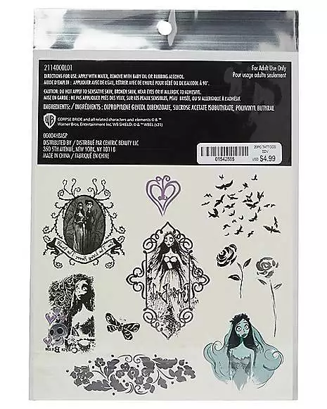 Corpse Bride Temporary Tattoos 3 Corpse Bride Temporary Tattoos - Image 3
