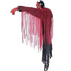 4 Ft Light-Up Hanging Vintage Devil Decoration -Creepy Decor Store 01546365 c