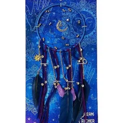 Blue And Purple Dream Catcher 5 Blue And Purple Dream Catcher -Creepy Decor Store 01546993 c