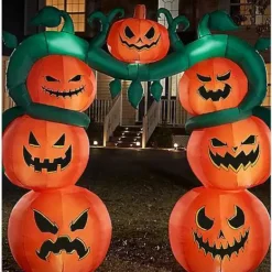 9 Ft Light-Up Jack-O'-Lantern Archway Inflatable Decoration