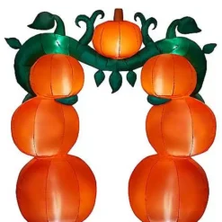 9 Ft Light-Up Jack-O'-Lantern Archway Inflatable Decoration -Creepy Decor Store 01547413 d