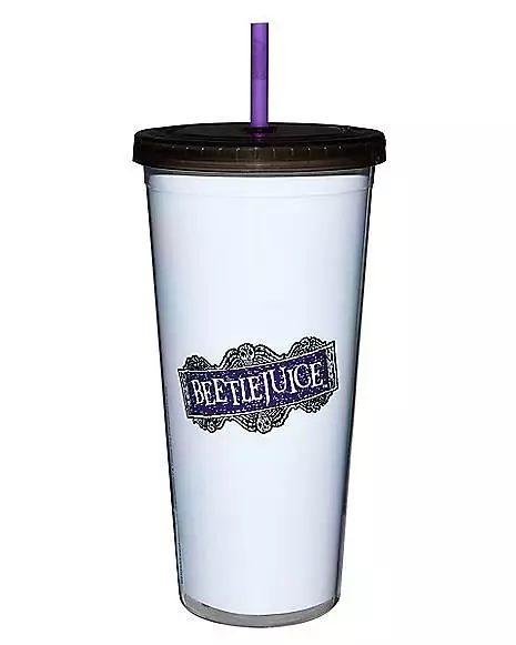 No Feet Cup With Straw 20 Oz. - Beetlejuice 2 No Feet Cup With Straw 20 Oz. - Beetlejuice - Image 2