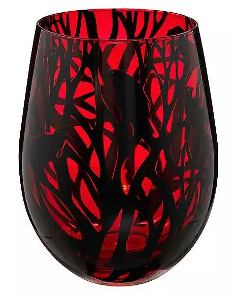 Gothic Noir Raven Stemless Glass - 18 Oz. 1 Gothic Noir Raven Stemless Glass - 18 Oz.