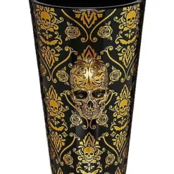 Gothic Noir Skull Glass Set 2 Pack - 16 Oz. -Creepy Decor Store 01564442 c