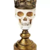 Crowned Skull Candle Holder