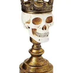 Crowned Skull Candle Holder -Creepy Decor Store 01564491 c