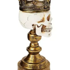 Crowned Skull Candle Holder -Creepy Decor Store 01564491 d