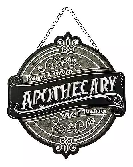 Apothecary Hanging Sign 1 Apothecary Hanging Sign