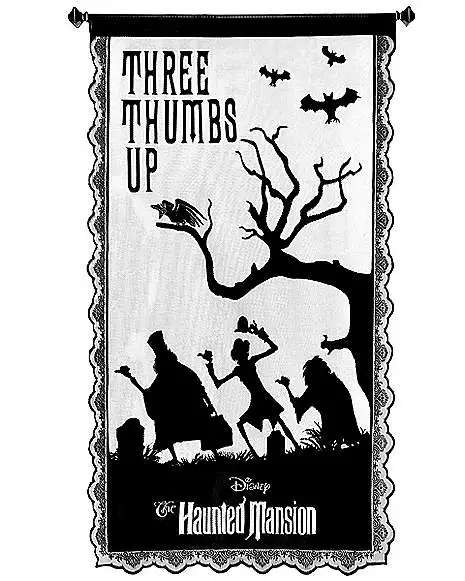 Three Thumbs Up Light-Up Lace Panel - The Haunted Mansion 1 Three Thumbs Up Light-Up Lace Panel - The Haunted Mansion