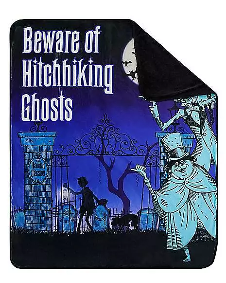 Hitchhiking Ghosts The Haunted Mansion Fleece Blanket - Disney 2 Hitchhiking Ghosts The Haunted Mansion Fleece Blanket - Disney - Image 2