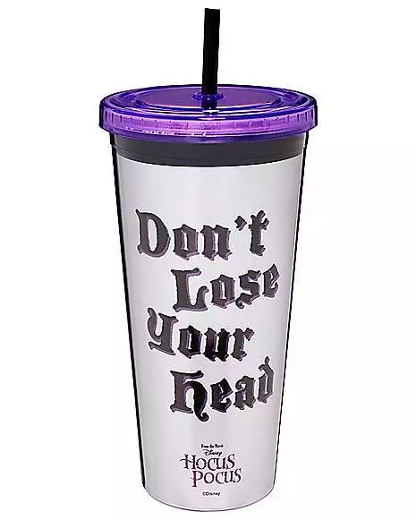 Don't Lose Your Head Cup With Straw 20 Oz. - Hocus Pocus 2 Don't Lose Your Head Cup With Straw 20 Oz. - Hocus Pocus - Image 2