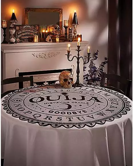 Round Ouija Board Tablecloth 1 Round Ouija Board Tablecloth
