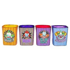 Killer Klowns From Outer Space Mini Glass Set 2 Oz. - 4 Pack