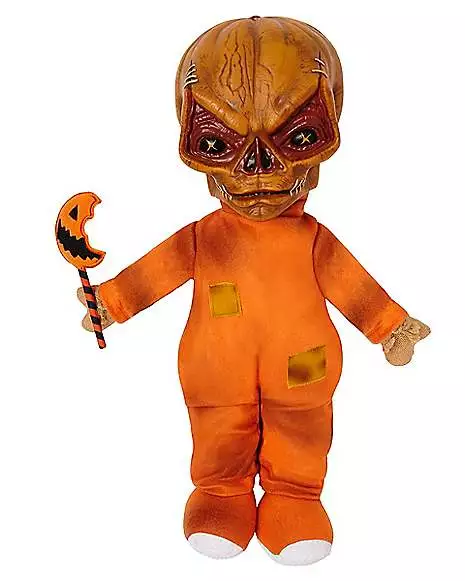 Unmasked Sam Plush - Trick 'r Treat 1 Unmasked Sam Plush - Trick 'r Treat