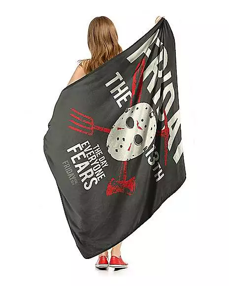 Camp Crystal Lake Fleece Blanket - Friday The 13th 3 Camp Crystal Lake Fleece Blanket - Friday The 13th - Image 3