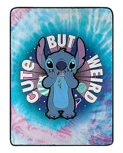 Cute But Weird Stitch Fleece Blanket - Lilo & Stitch 1 Cute But Weird Stitch Fleece Blanket - Lilo & Stitch