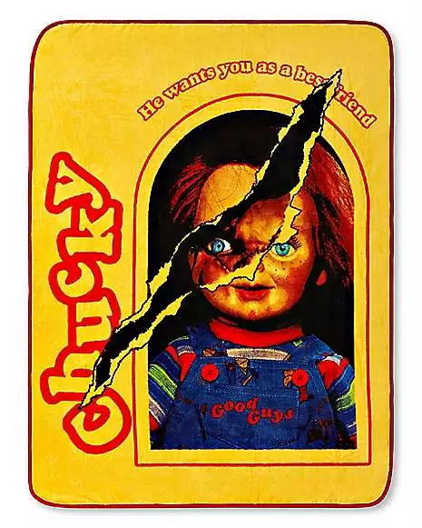 Good Guys Chucky Fleece Blanket 1 Good Guys Chucky Fleece Blanket