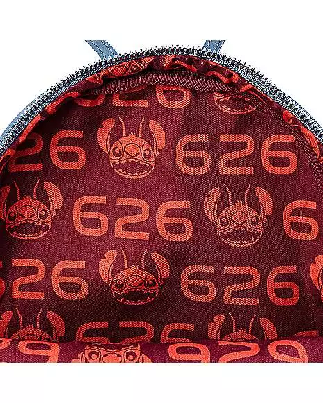 Loungefly 626 Stitch Mini Backpack - Lilo & Stitch 3 Loungefly 626 Stitch Mini Backpack - Lilo & Stitch - Image 3