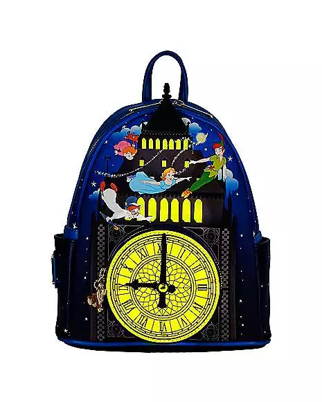 Loungefly Glow In The Dark Peter Pan Clock Mini Backpack - Disney 2 Loungefly Glow In The Dark Peter Pan Clock Mini Backpack - Disney - Image 2