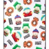 8 Bit Print Sherpa Fleece Blanket - South Park